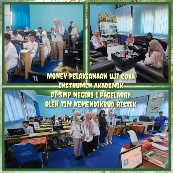 SMP NEGERI 1 PAGELARAN DITUNJUK MELAKSANAKAN UJI COBA INSTRU
